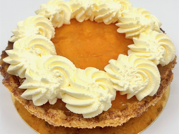 Abrikozen slagroom schelp